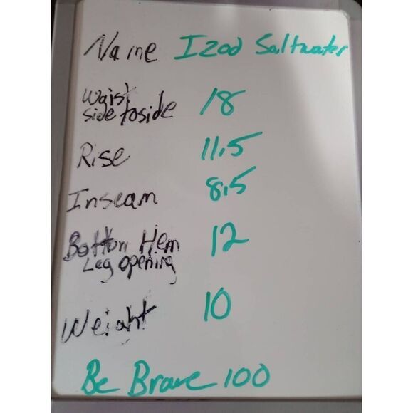 Izod Shorts Men's‎ 34 Blue White Saltwater - Picture 7 of 7